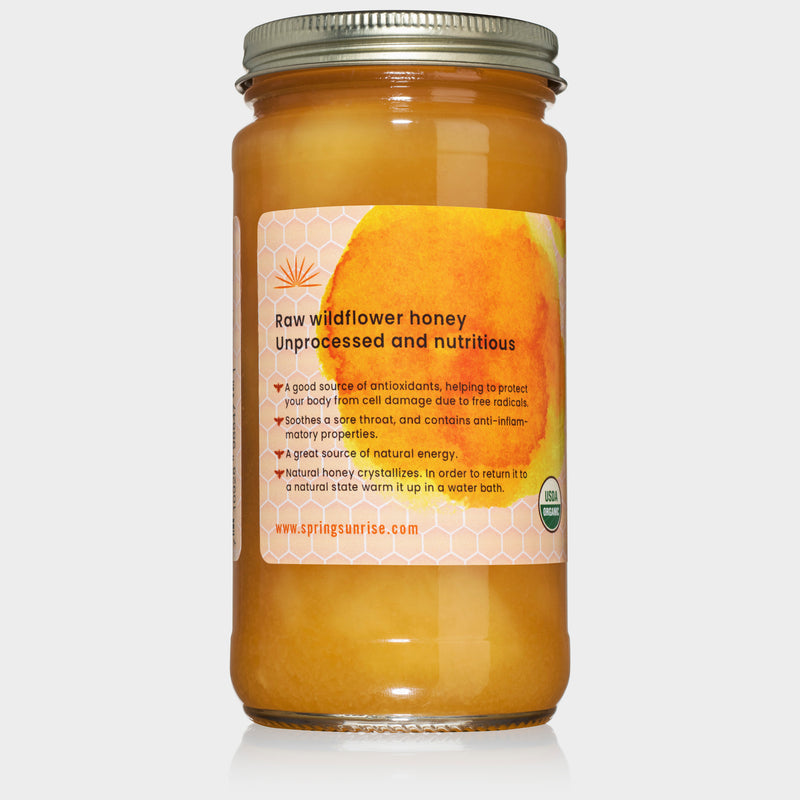 Spring Sunrise Raw Honey - Organic