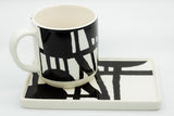 The Bold Black and White Tea & Toast Set