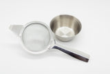 Tea Strainer and cup - Silver