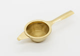 Tea Strainer and cup - Gold